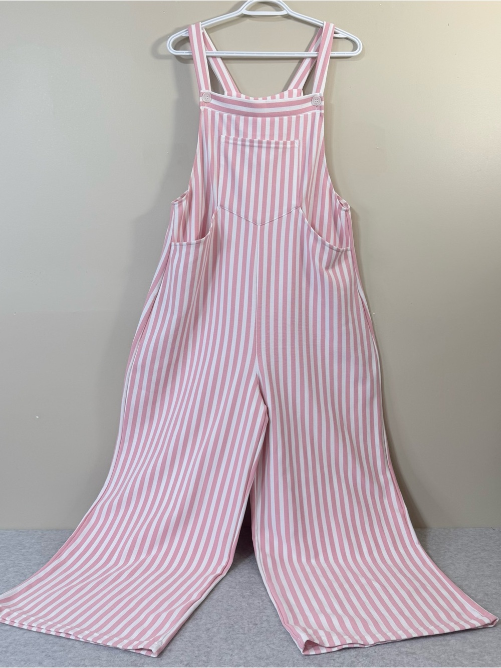 HALARA Pockets Stripe Waffle Overalls size L - Picture 9 of 17